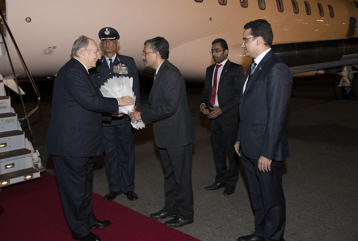 His Highness the Aga Khan arrives in New Delhi on Diamond Jubilee visit