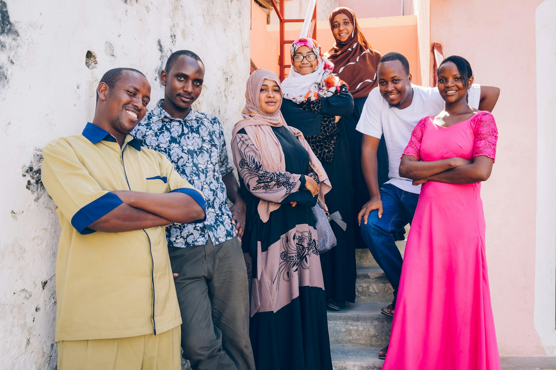 A youth group in Lamu County, coastal Kenya. AKDN has worked in Kenya for over a century, beginning with education and health programmes.