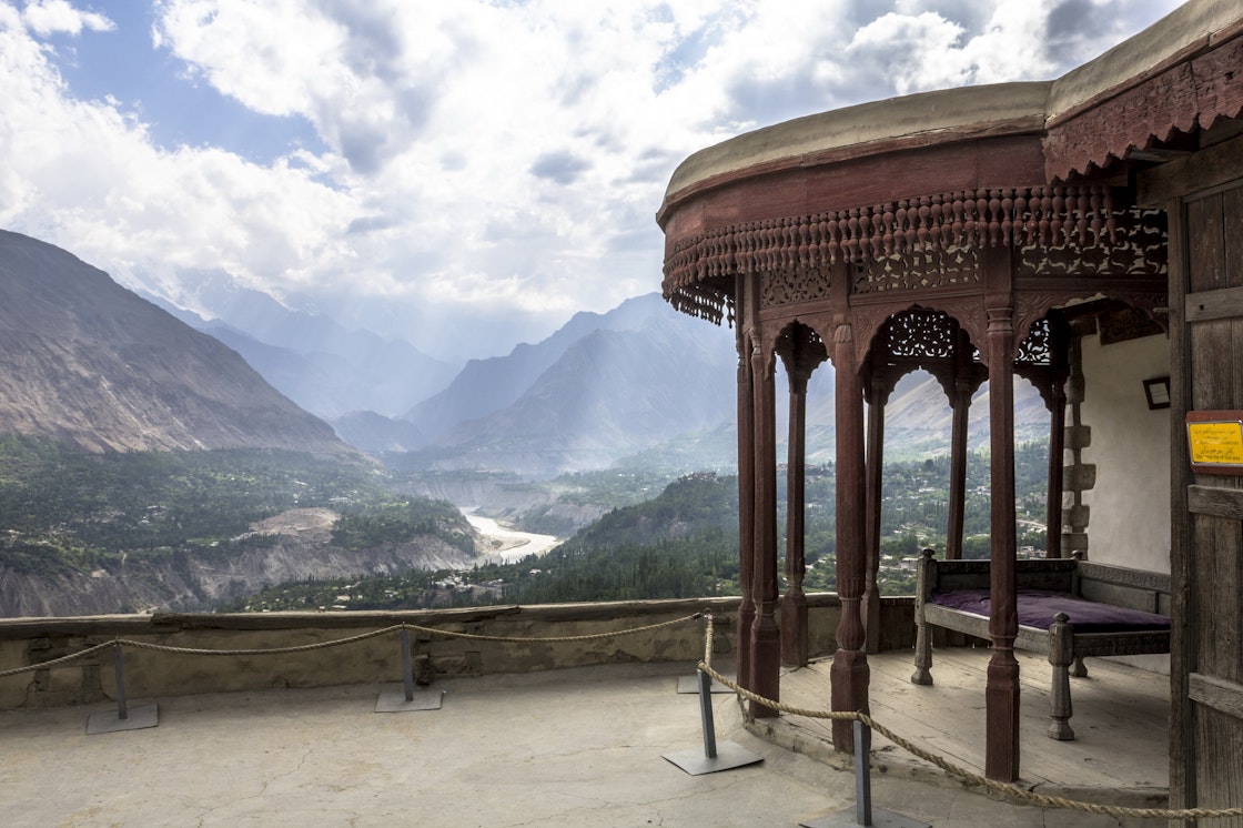 The conservation of Baltit Fort, and the stabilisation of the historic core of the village of Karimabad in the Hunza Valley, were the Trust's first major interventions in Pakistan. AKDN / Christopher Wilton-Steer