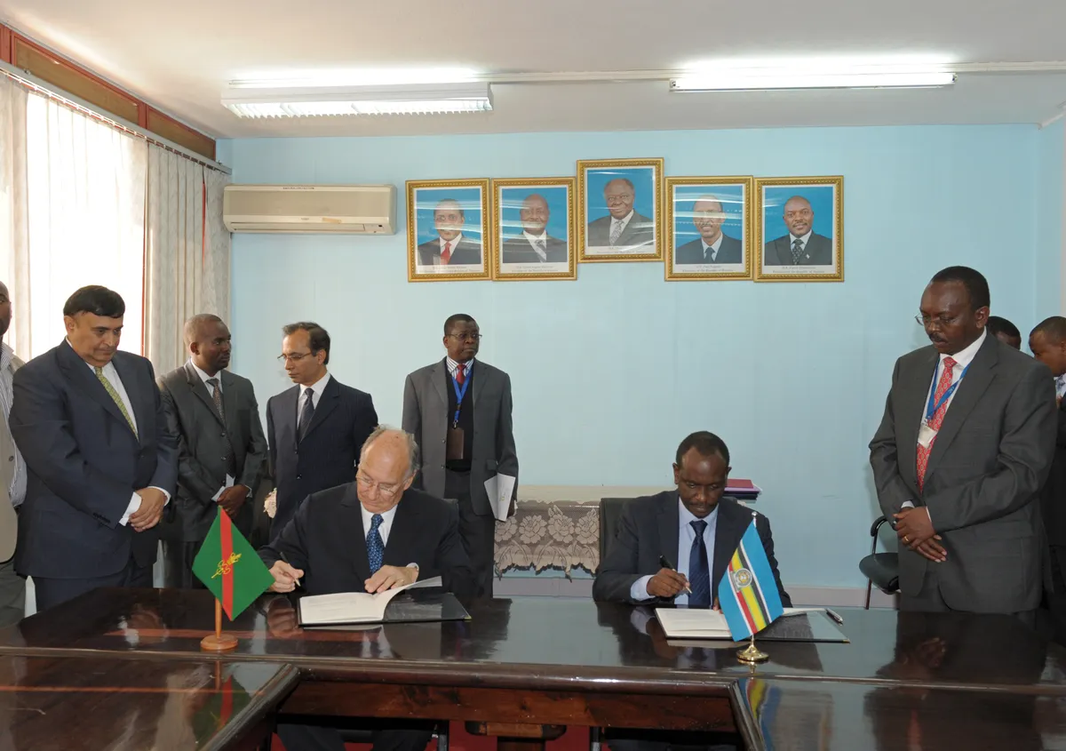 Signing of agreement between Aga Khan Development Network and East African Community
