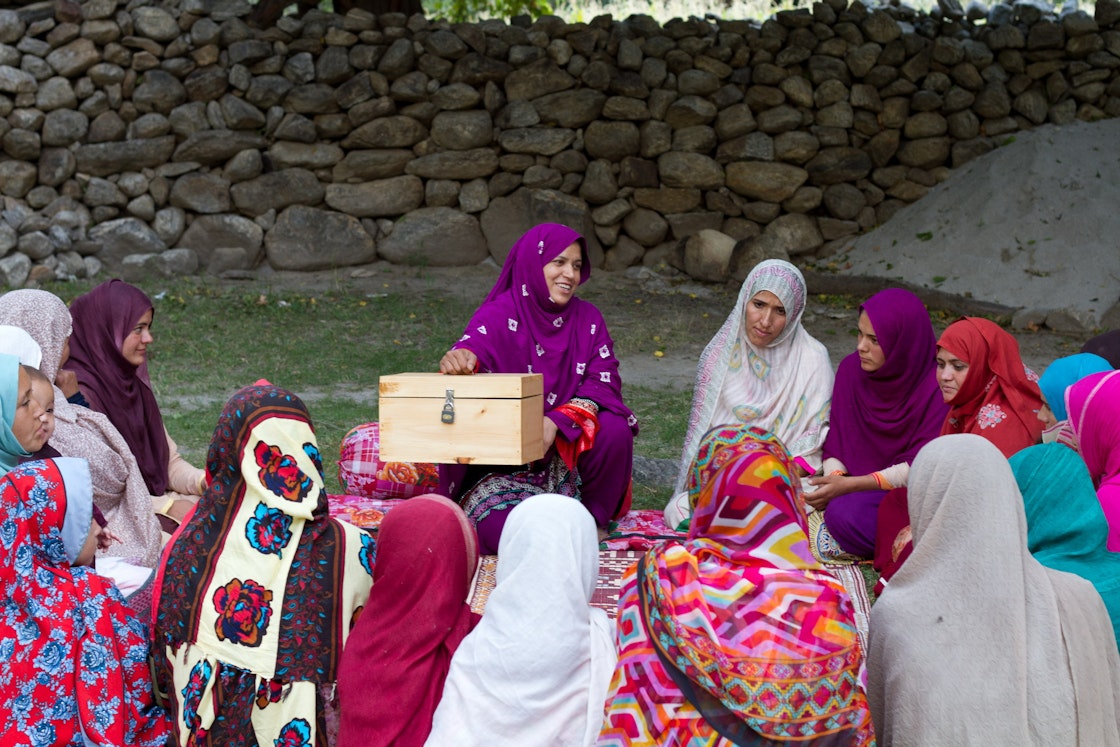 Shabana Khatoon is the supervisor of the Community Based Saving Group (CBSG) of women in Haramosh Valley, Gilgit-Baltistan. Her main task is to mobilise women, arrange monthly meetings and encourage them to save more. She plans to open first ever ladies shop and beauty parlor in her village. AKDN / Danial Shah