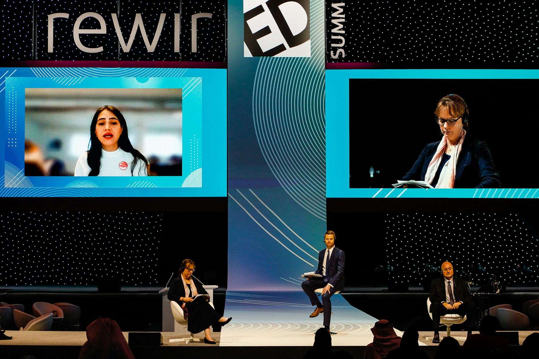The Schools2030 official global launch at the RewirEd Summit, at a panel that brought teachers into conversation with global leaders. AKDN