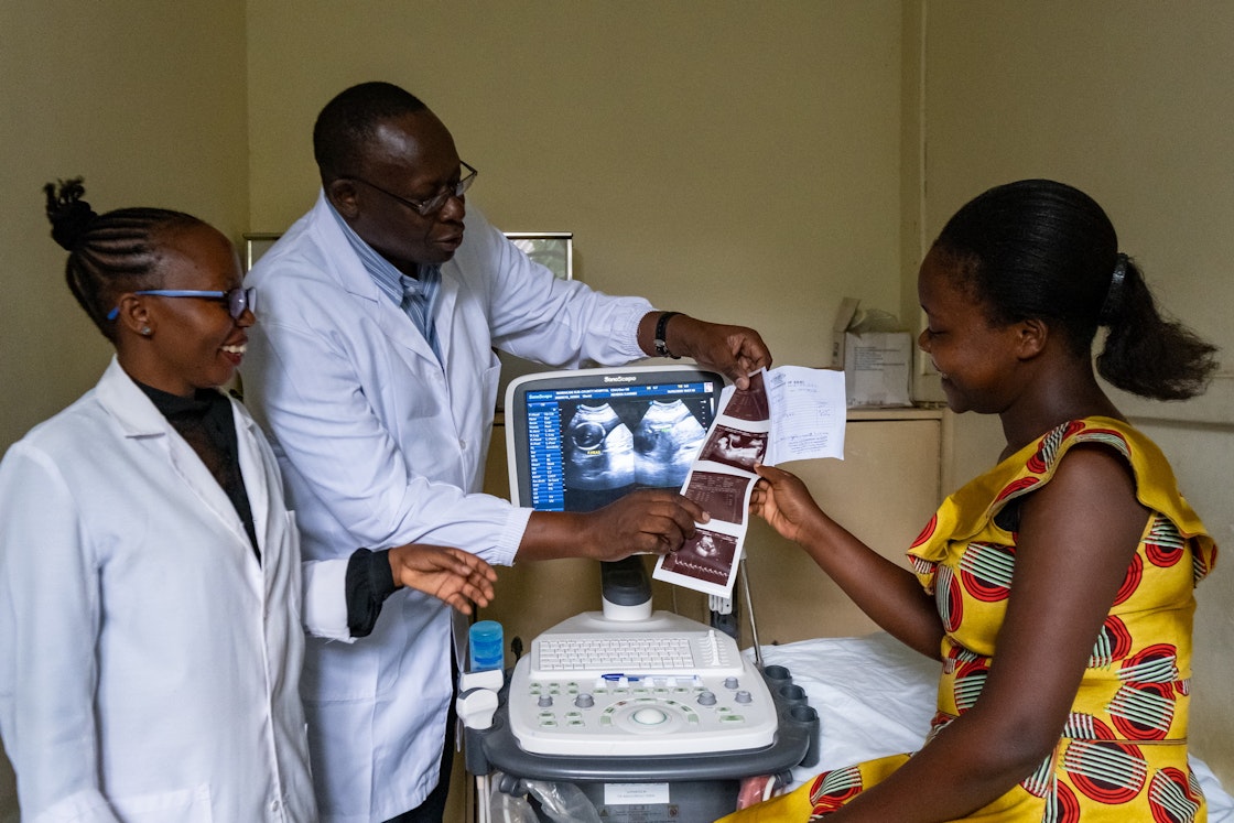 At Mariakani Subcounty Hospital in Kilifi, Kenya, an expectant mother gets a morphology ultrasound.