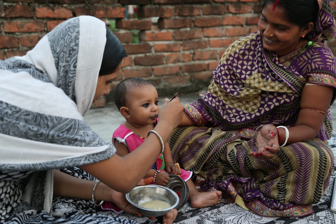 Infant and young child feeding programme, Buniyaad, India. AKDN / Mansi Midha