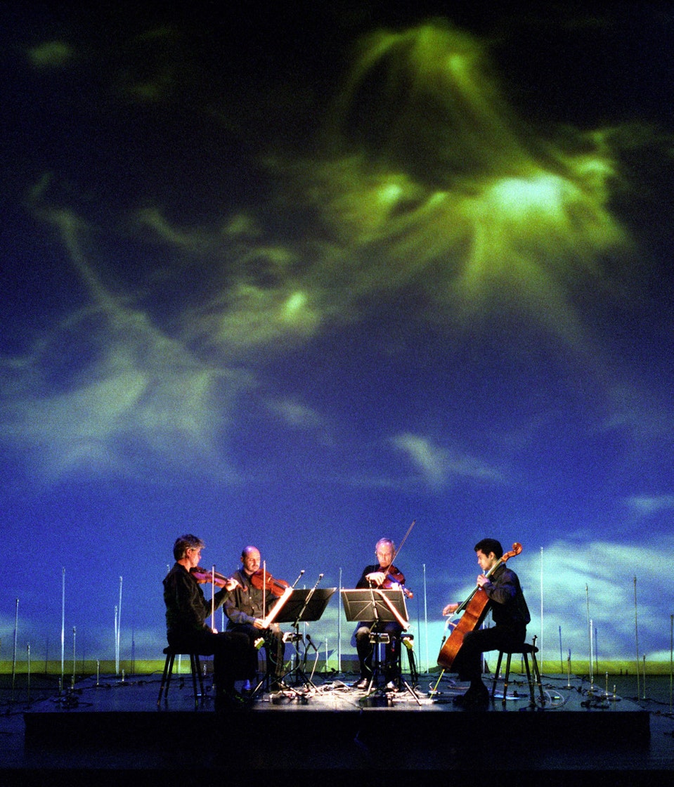 Kronos Quartet em concerto, Cairo, Egito. AKDN / Zoran Orlic