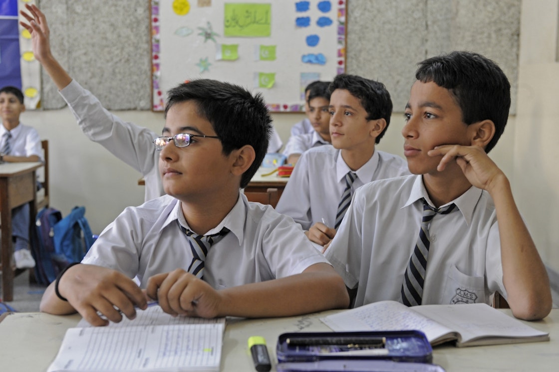 The Examination Board of the Aga Khan University is a national board of intermediary and secondary education that offers qualifications both in English and in Urdu for the Secondary School and Higher Secondary School certificates. AKDN / Gary Otte