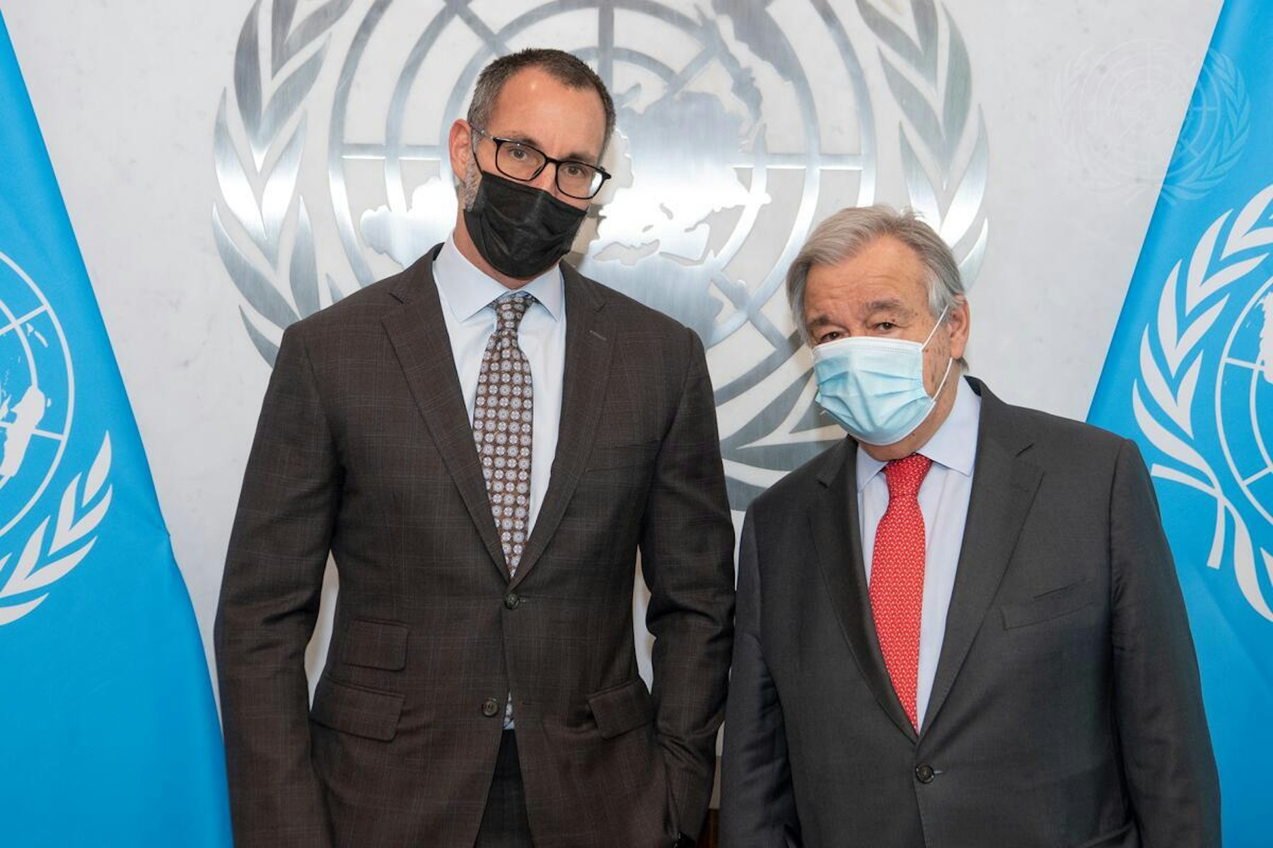 Prince Rahim Aga Khan and United Nations Secretary General Mr António Guterres in New York on 9 February 2022. | Photo Courtesy:Eskinder Debebe
