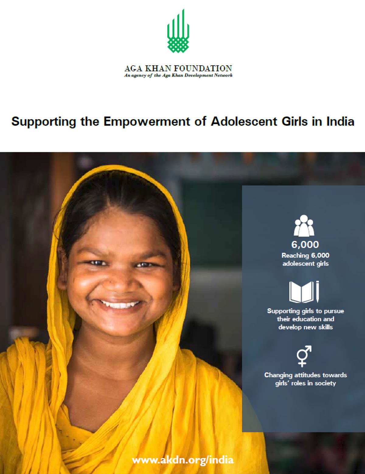 Supporting the empowerment of adolescent girls in India