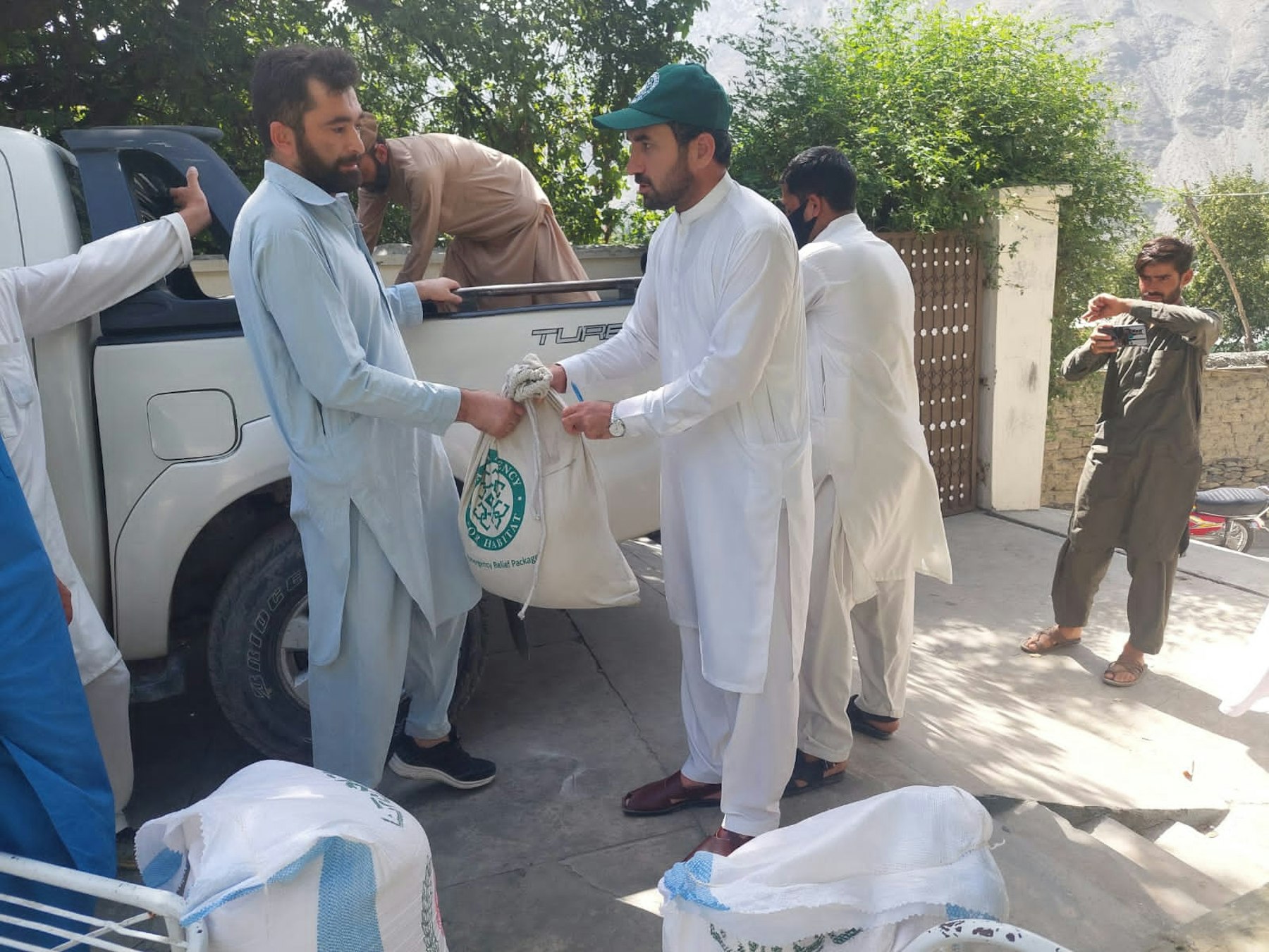Relief distribution in Denin, Chitral
