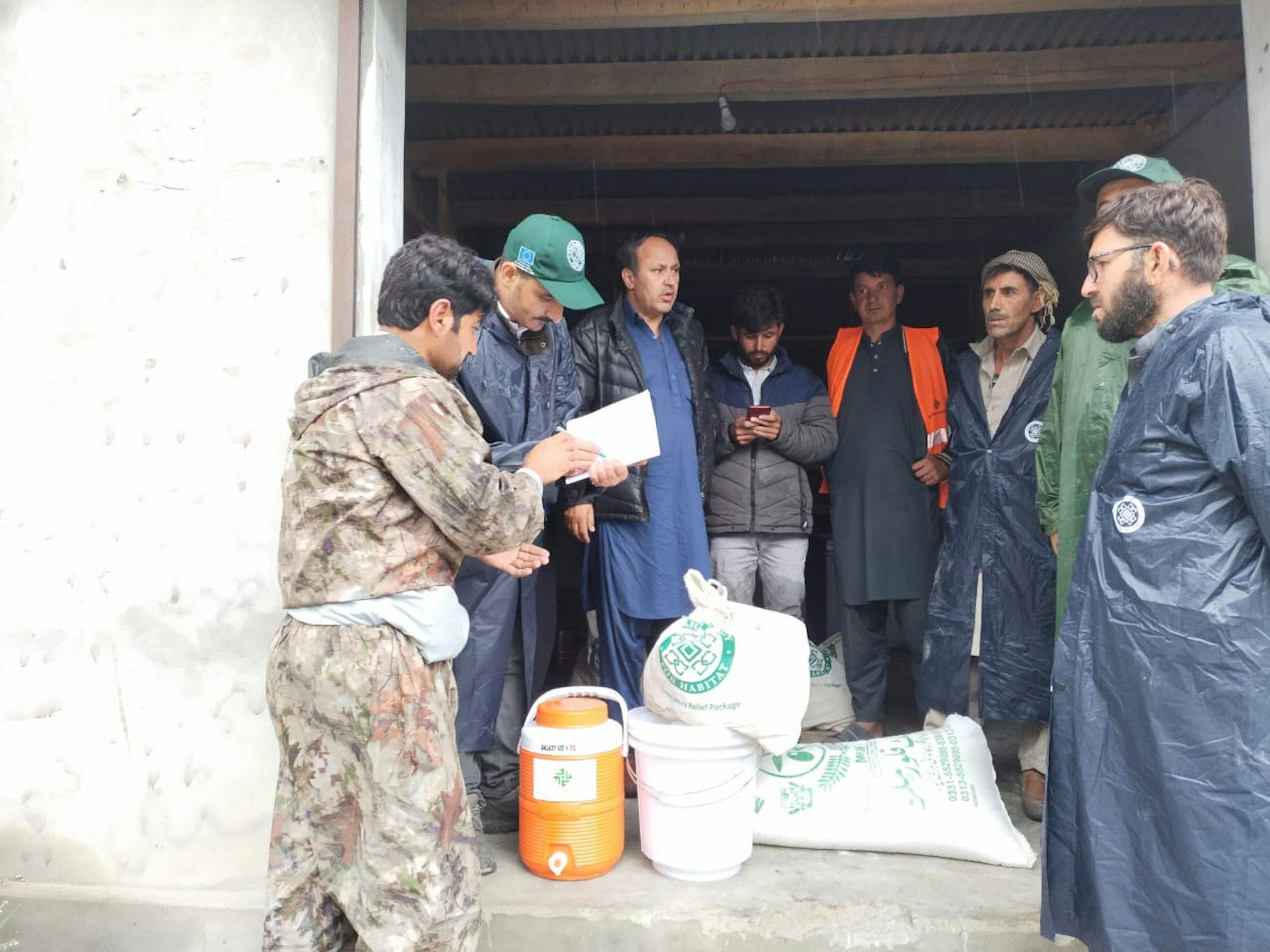 Relief distribution in Immit, Ghizer