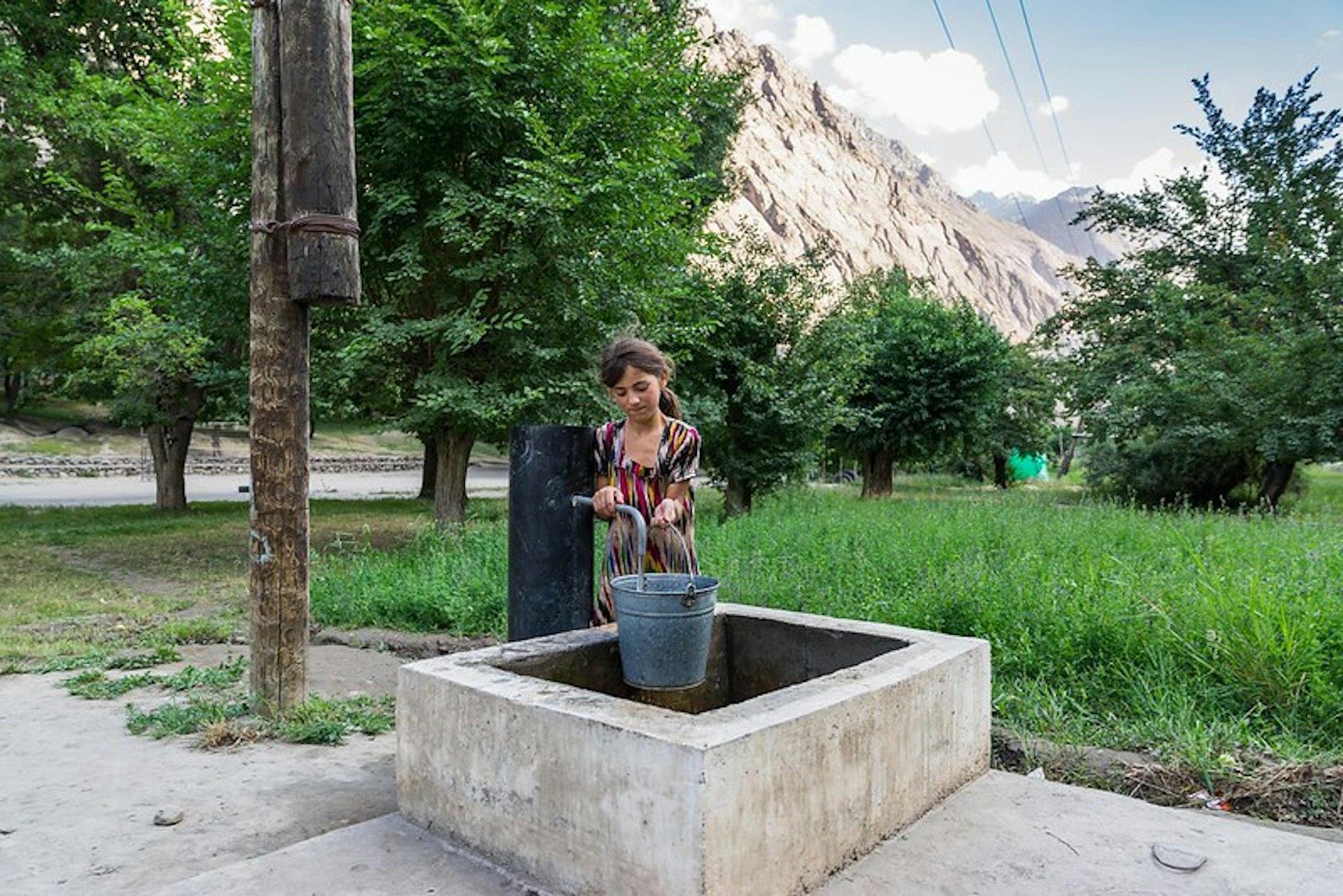 Access to water is a major obstacle for remote mountain communities in Tajikistan. Connecting and constructing water pumps is essential for improving living standards.