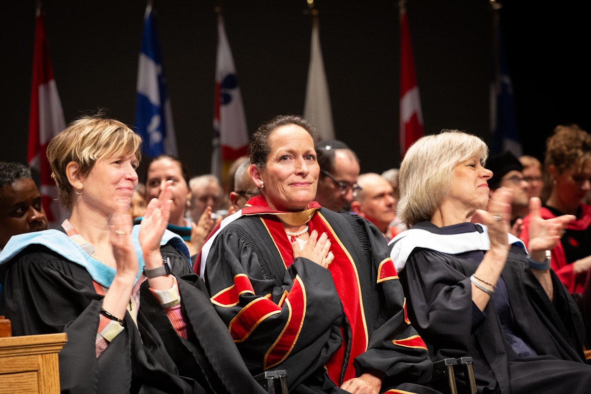 Princess Zahra receiving honorary doctorate